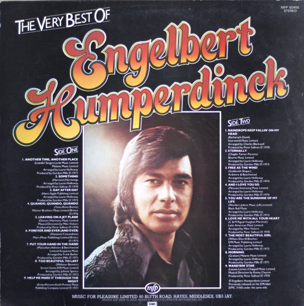 Engelbert Humperdinck – The Very Best Of Vinyl LP