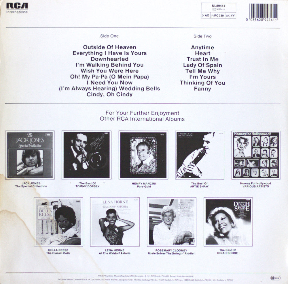 Eddie Fisher – Greatest Hits Vinyl LP
