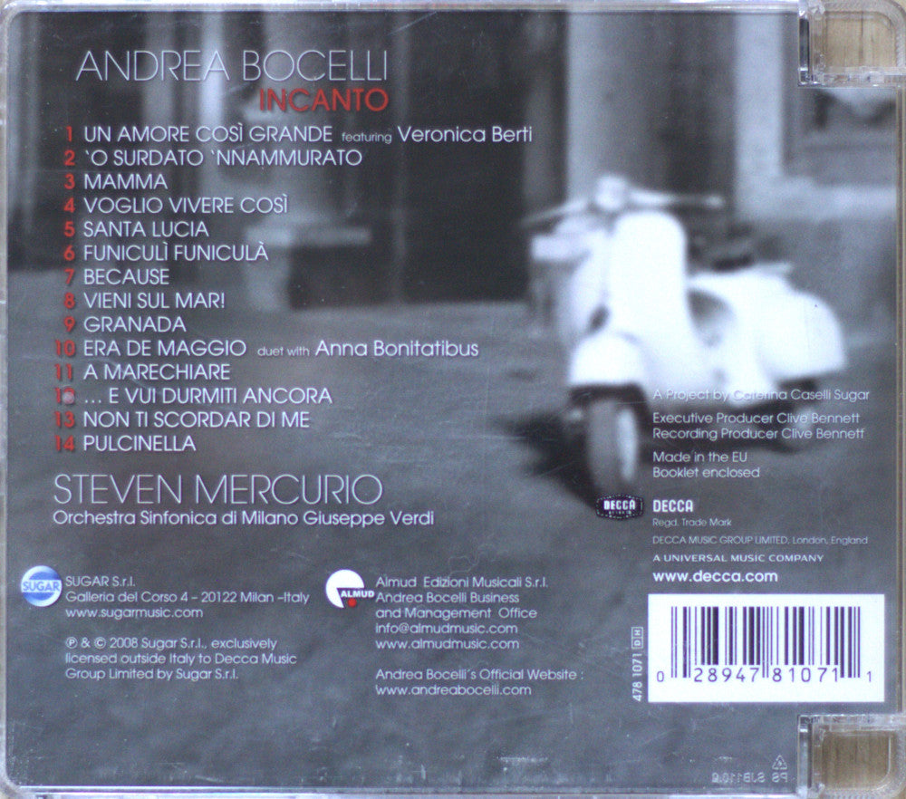 Andrea Bocelli – Incanto CD