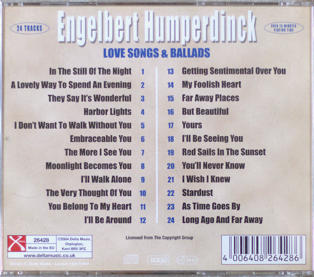 Engelbert Humperdinck – Love Songs & Ballads CD