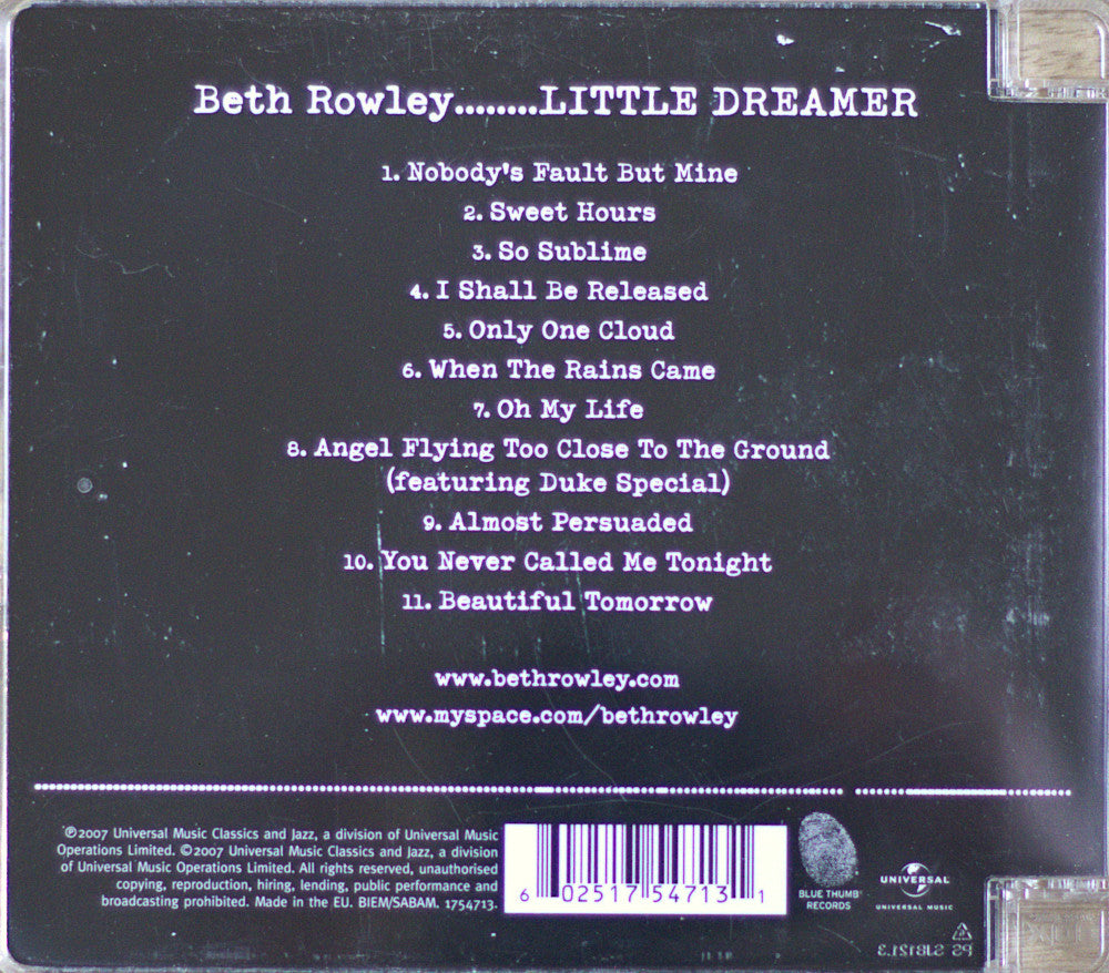 Beth Rowley – Little Dreamer CD