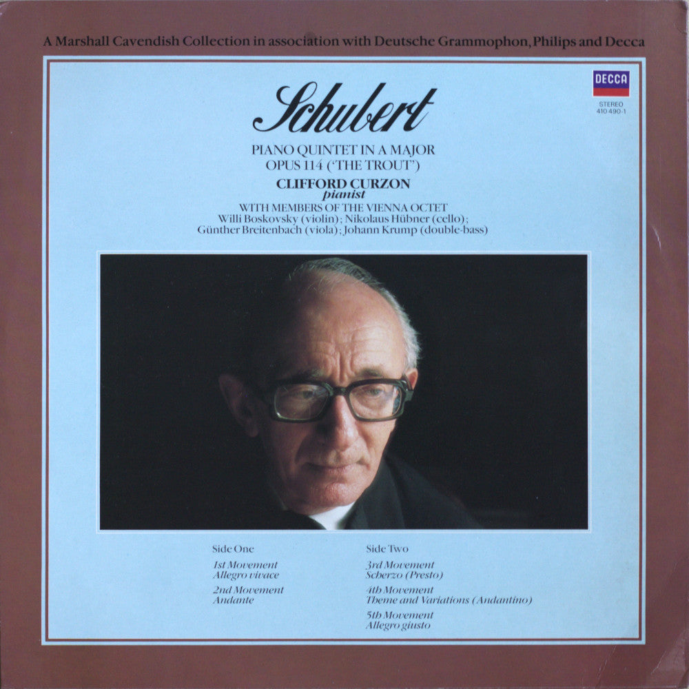 Schubert – Piano Quintet “The Trout” Op.114 Vinyl LP