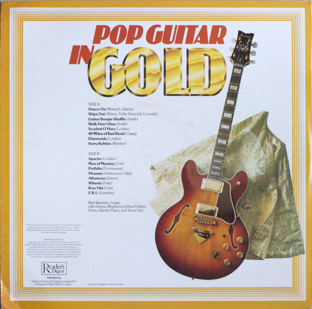 Bert Weedon – Pop Guitar in Gold Vinyl LP