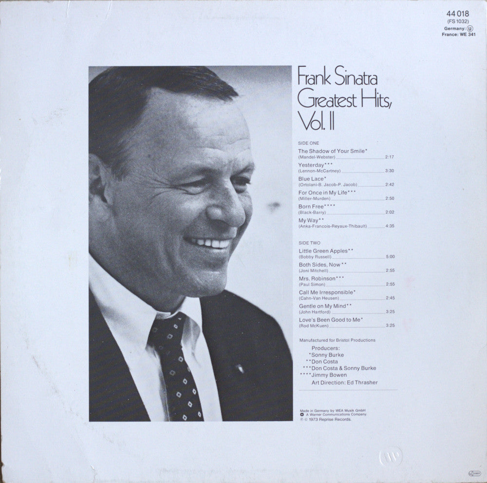Frank Sinatra – Greatest Hits, Vol. II Vinyl LP