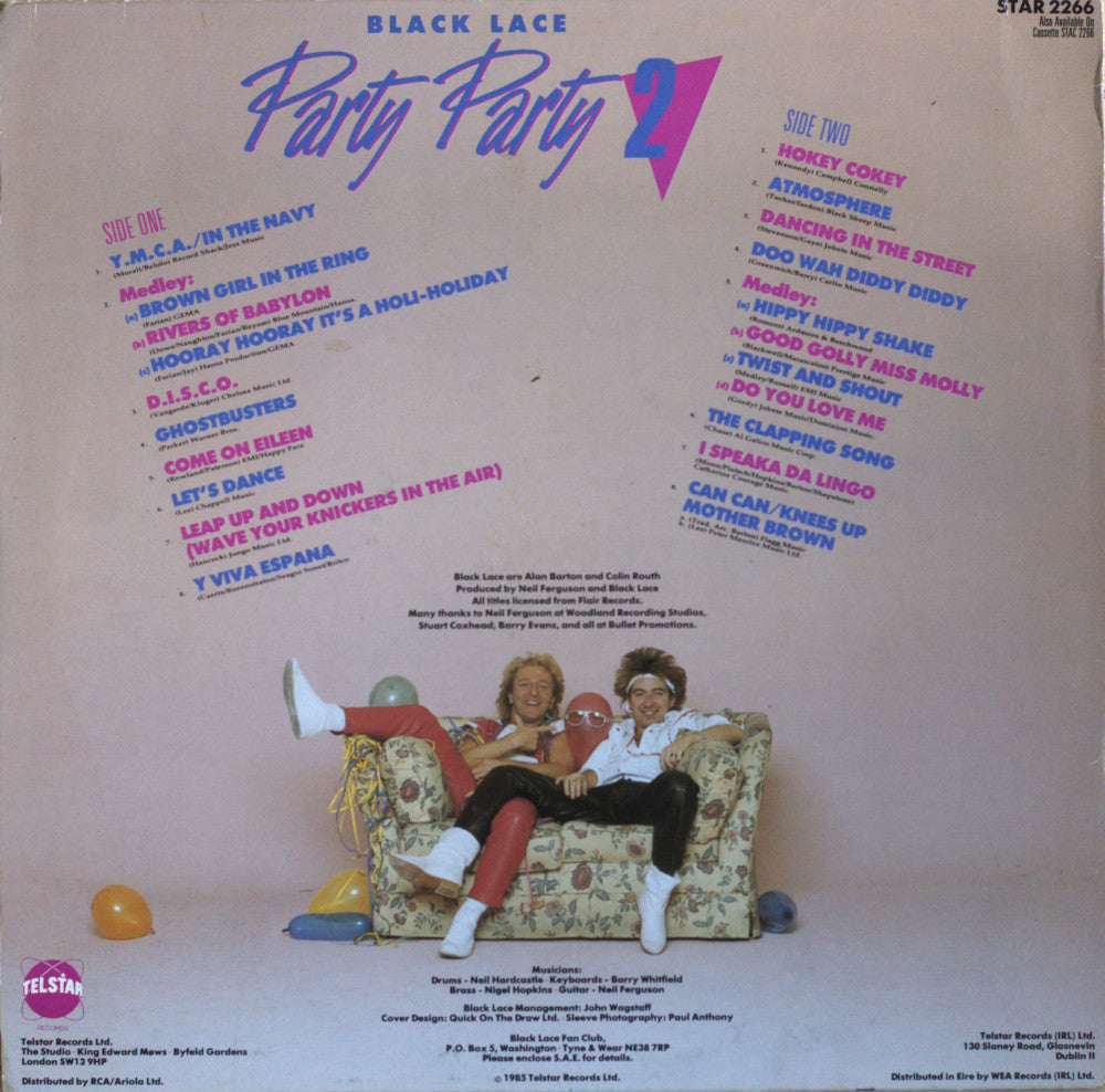 Black Lace – Party Party 2 Vinyl LP