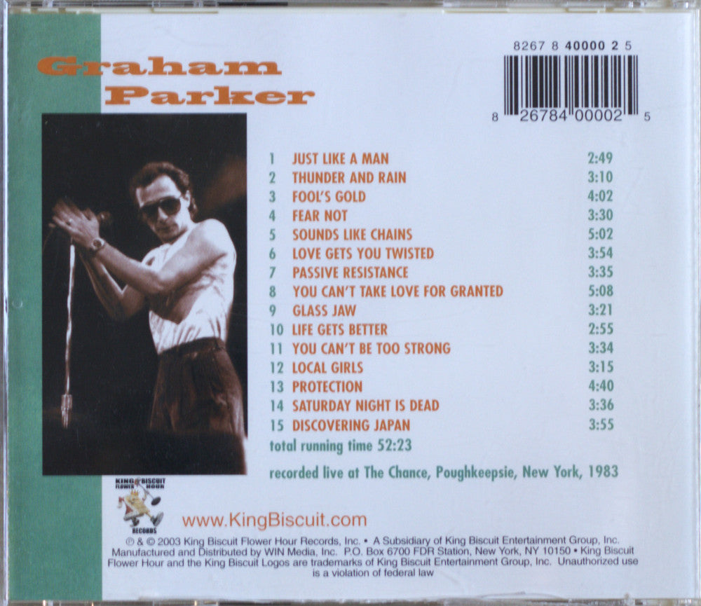 Graham Parker – King Biscuit Flower Hour Presents CD