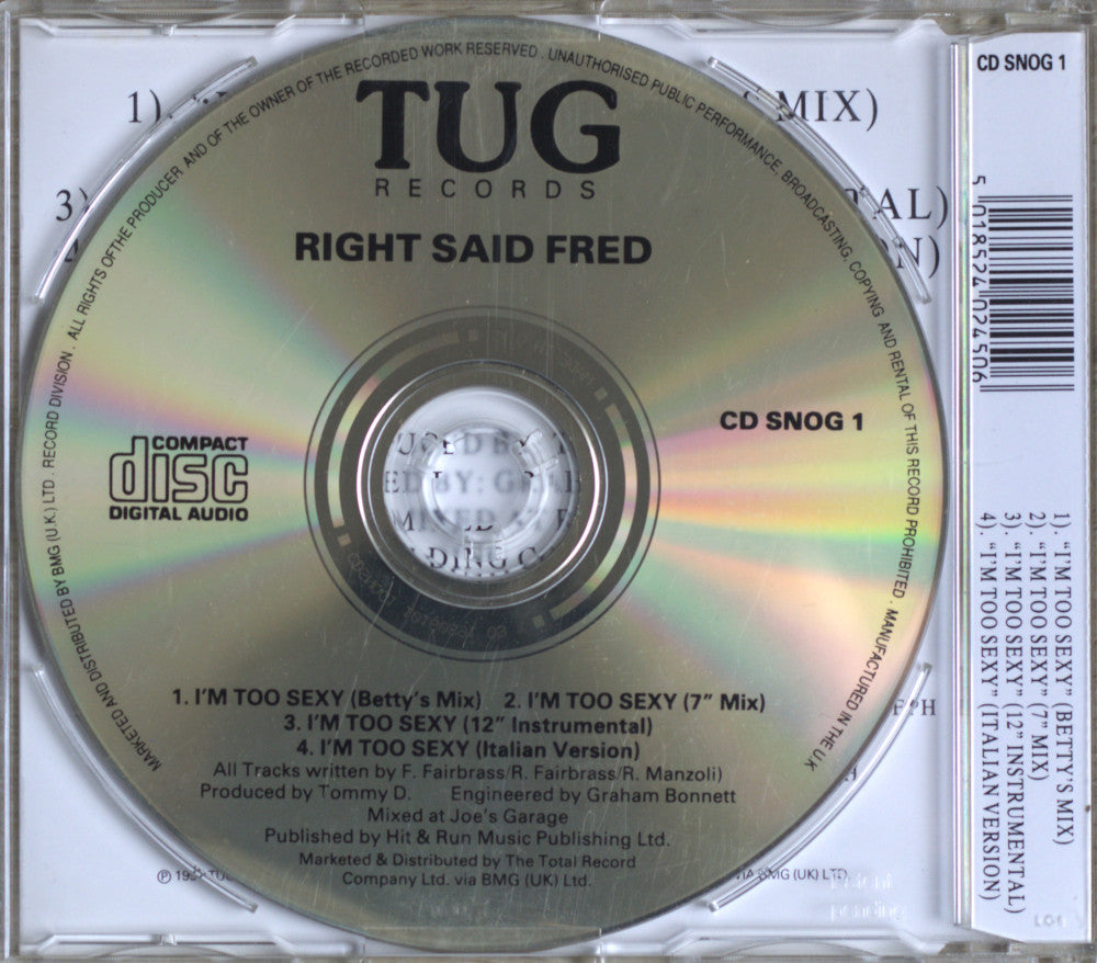 Right Said Fred – I'm Too Sexy CD