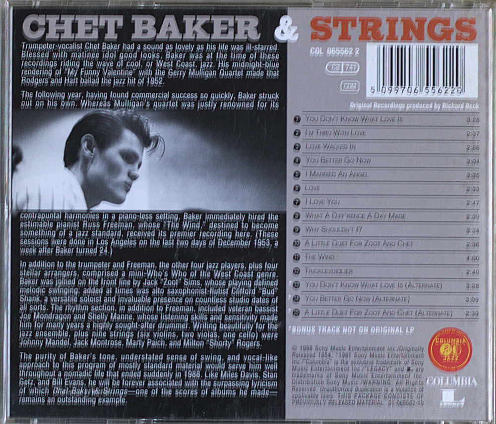 Chet Baker – Chet Baker & Strings CD