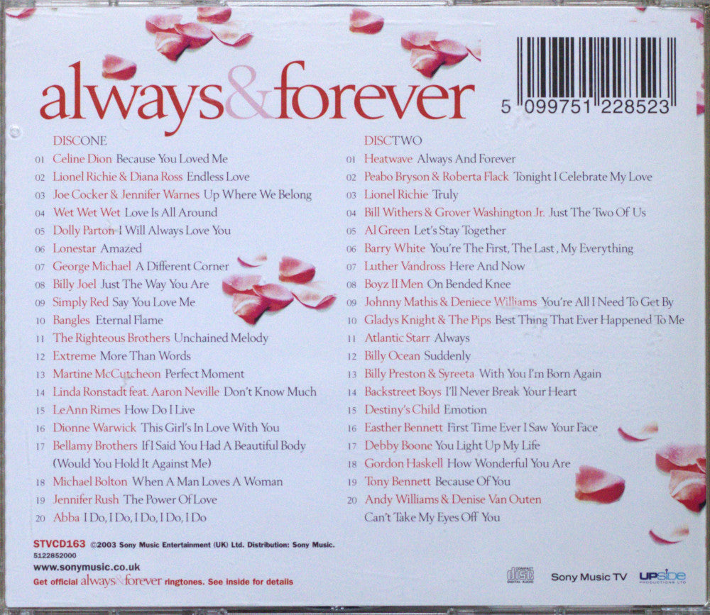 Always & Forever (40 Everlasting Love Songs) CD