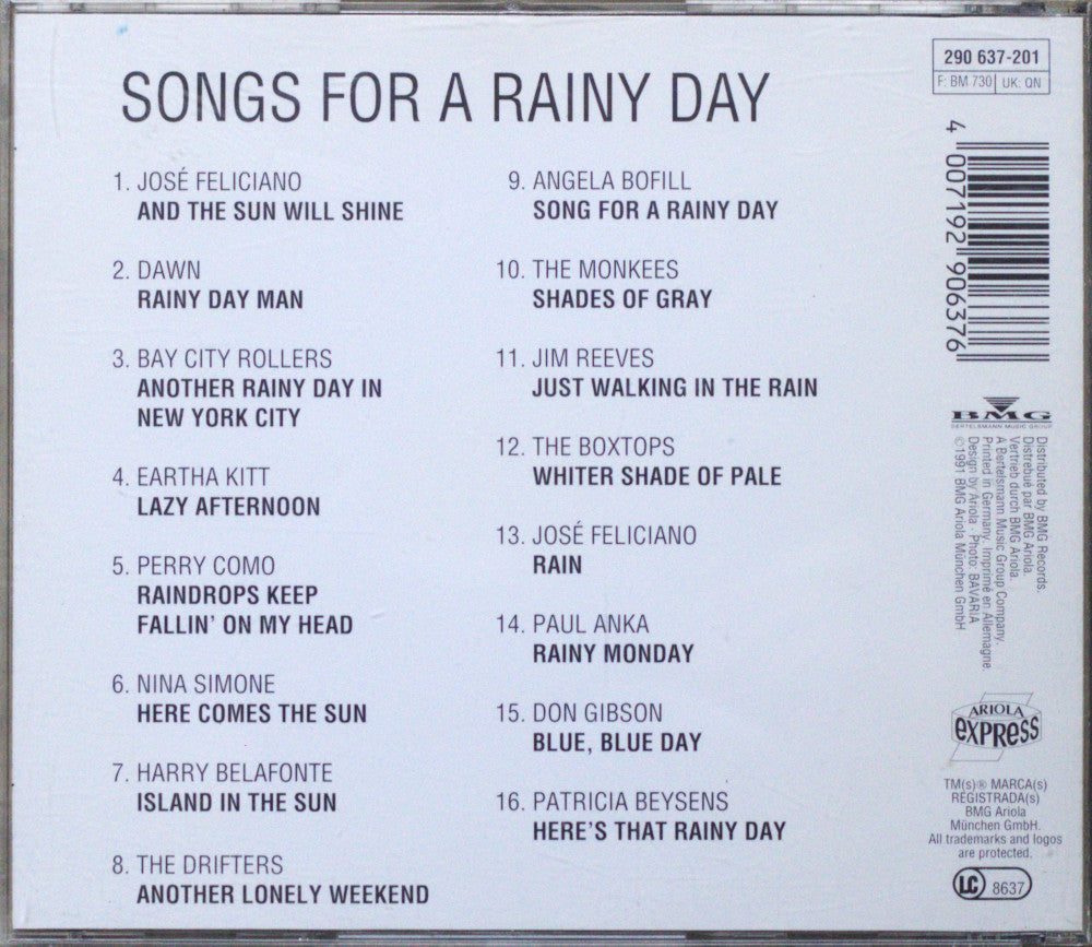 Songs for a Rainy Day CD