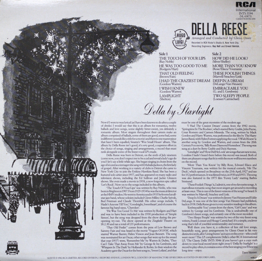 Della Reese – Della By Starlight Vinyl LP