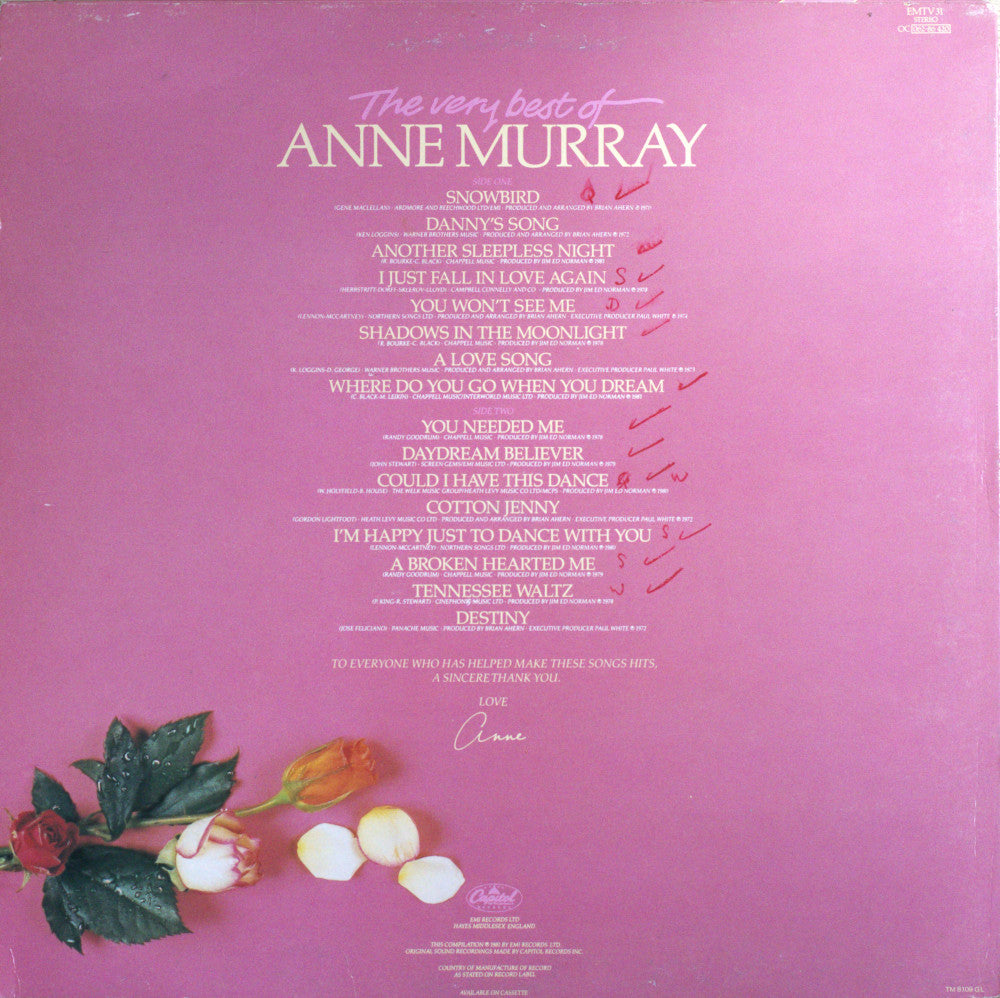 Anne Murray – The Very Best Of Anne Murray Vinyl LP