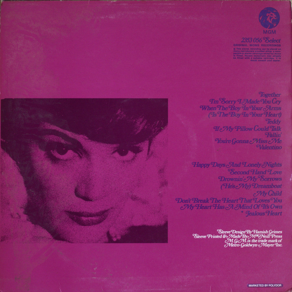 Connie Francis – Greatest Hits Vol. 2 Vinyl LP