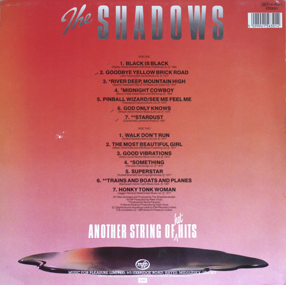 The Shadows – Another String Of Hot Hits Vinyl LP