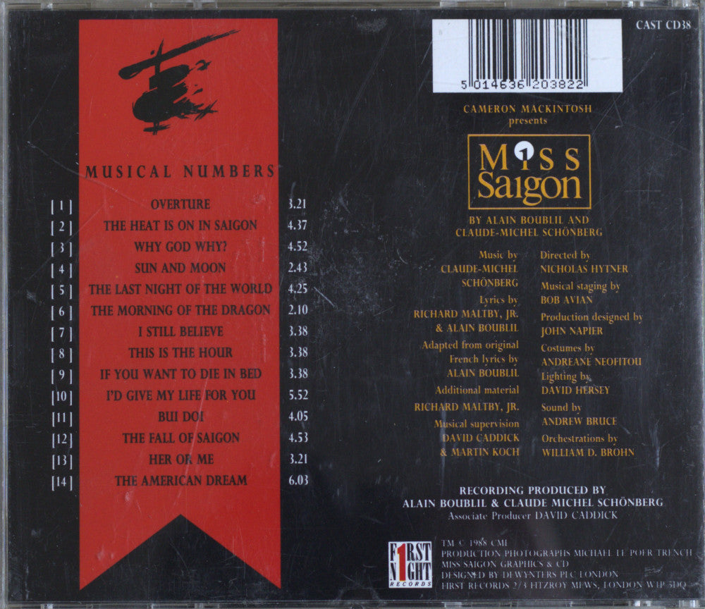 Boublil & Schönberg – Highlights From Miss Saigon CD