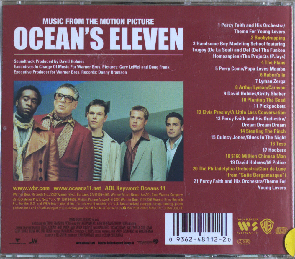 Various – Ocean's Eleven (Music From The Motion Picture) CD