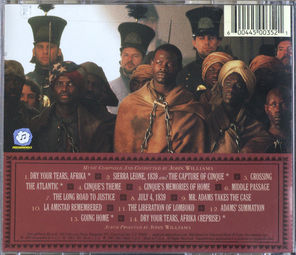 John Williams – Amistad (Original Motion Picture Soundtrack, 1997) CD