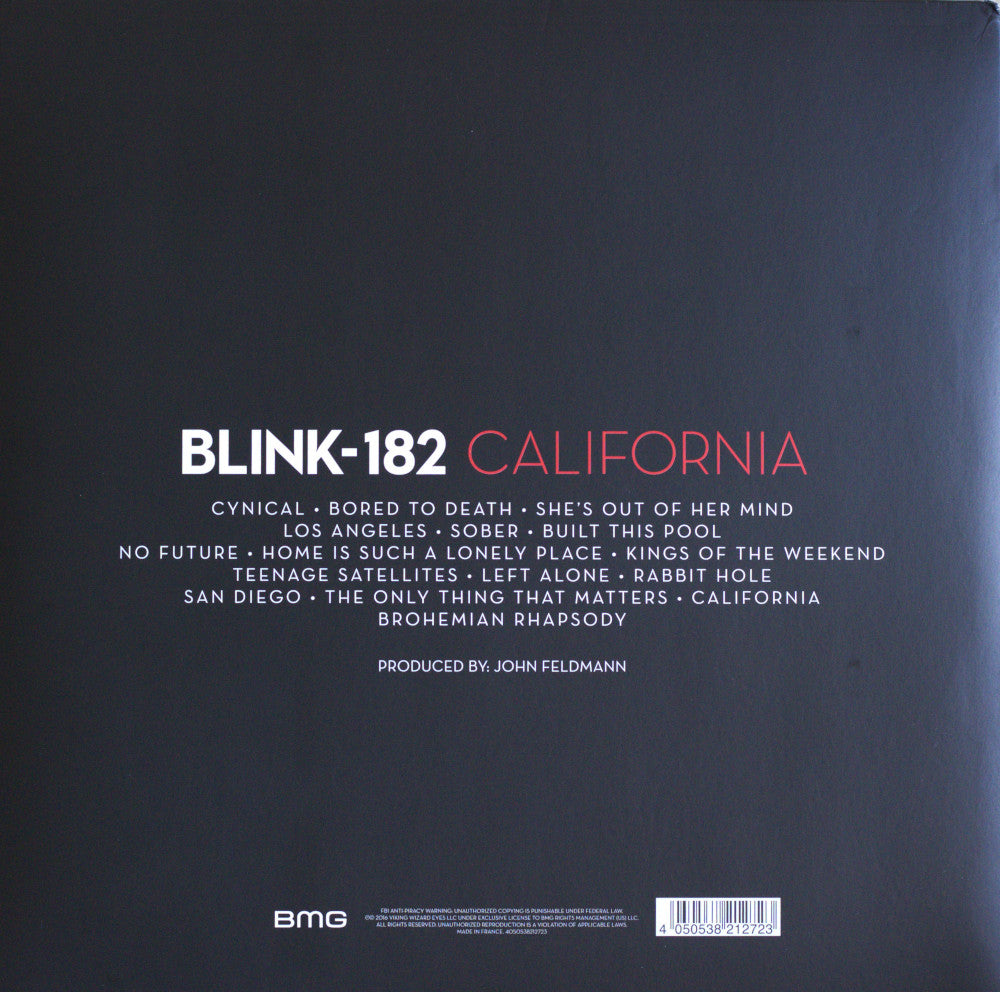 Blink-182 – California Coloured Vinyl LP