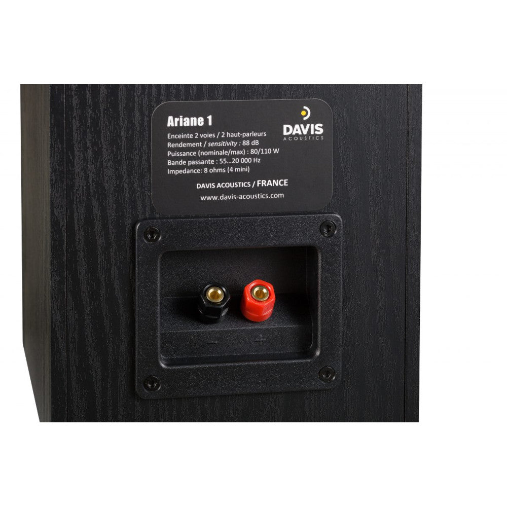 Davis Acoustics Ariane 1 Black Bookshelf Speakers Pair