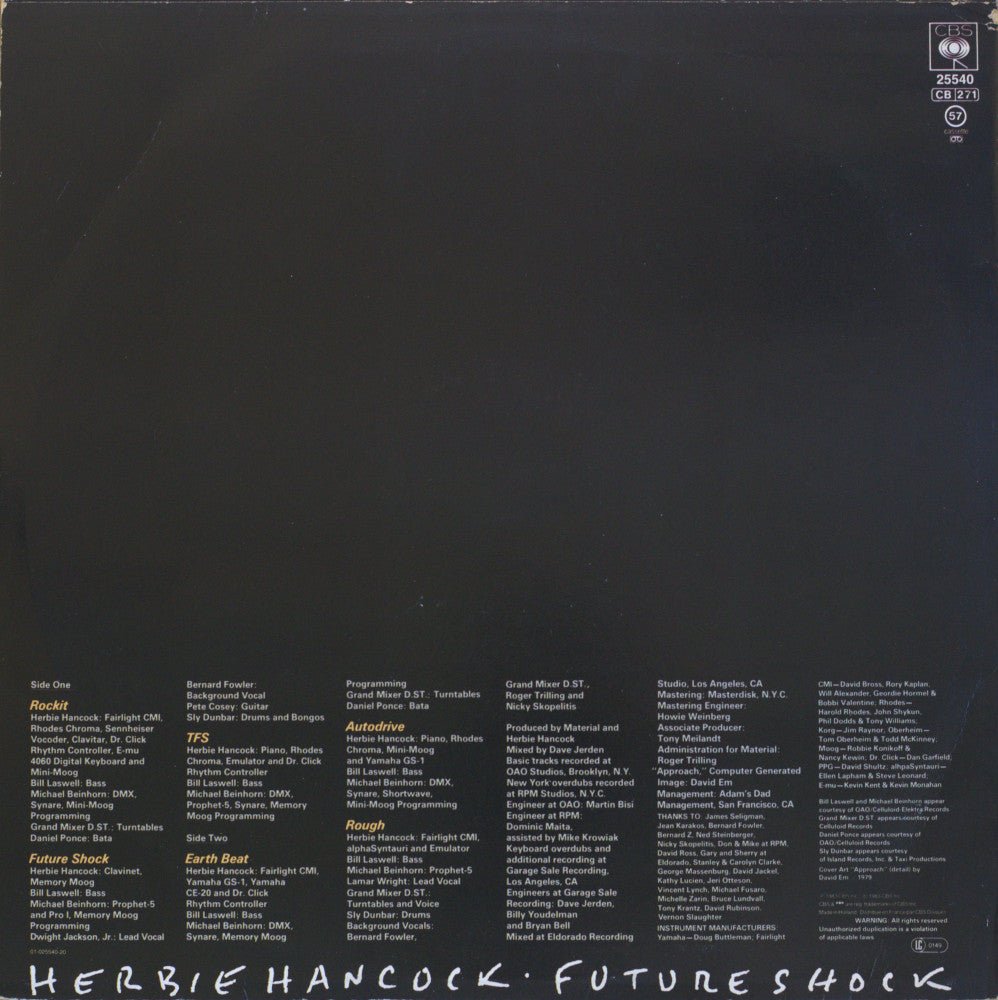 Herbie Hancock – Future Shock Vinyl LP