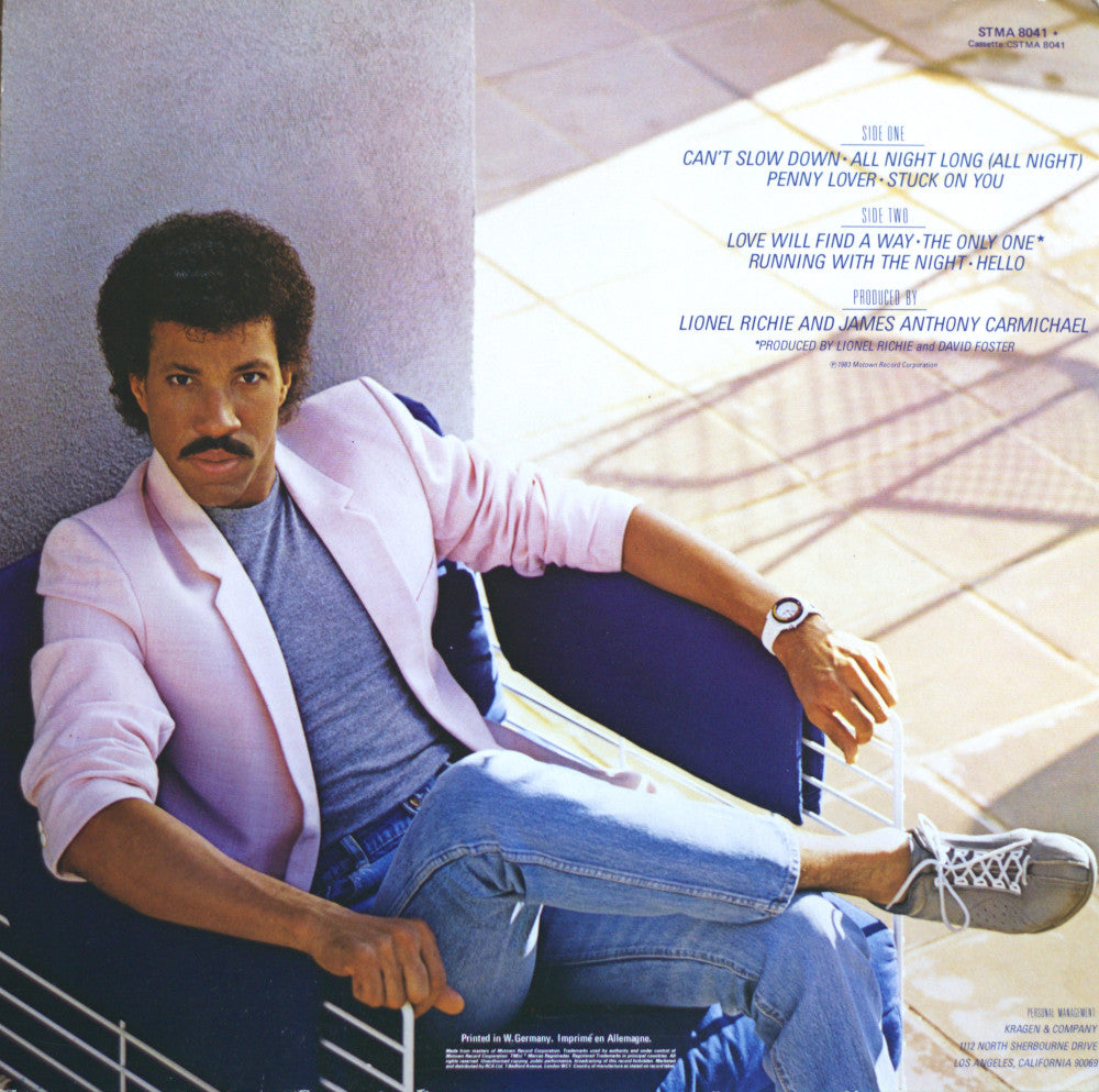 Lionel Richie - Can't Slow Down Vinyl LP