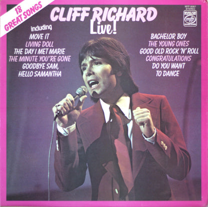 Cliff Richard – Live Vinyl LP