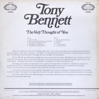Tony Bennett – The Very Thought Of You Vinyl LP