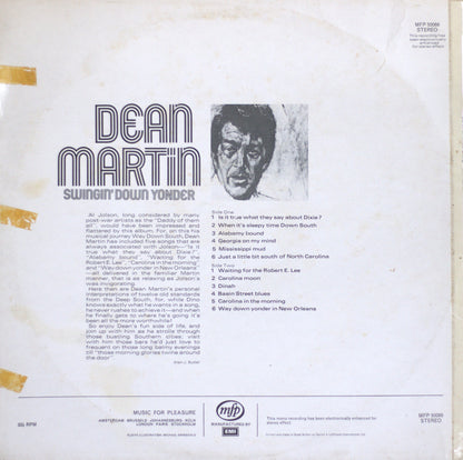 Dean Martin – Swingin' Down Yonder Vinyl LP