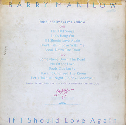 Barry Manilow – If I Should Love Again Vinyl LP