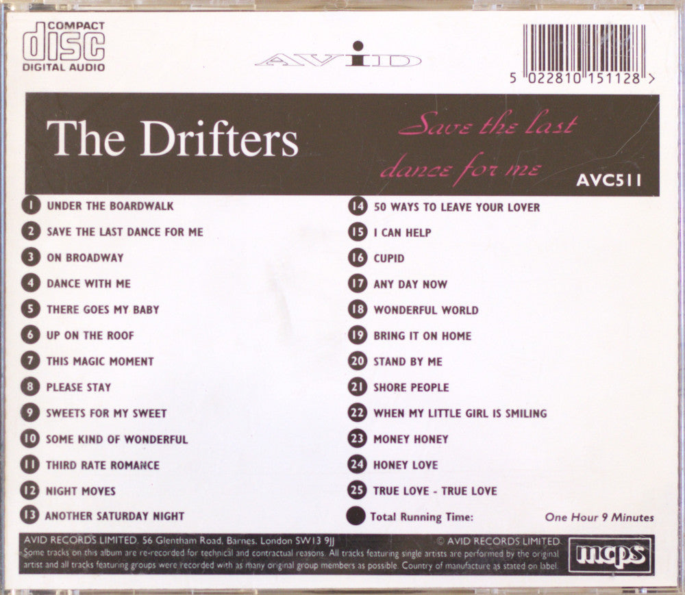 The Drifters – Save The Last Dance For Me CD