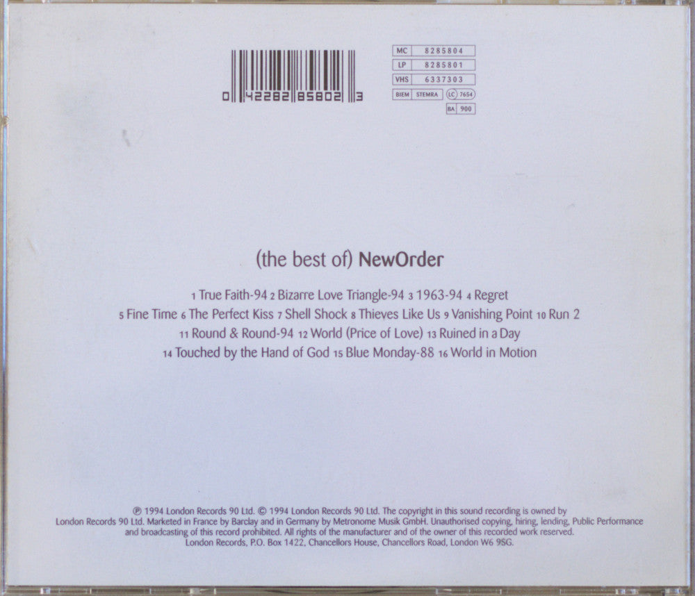 New Order – The Best Of New Order CD