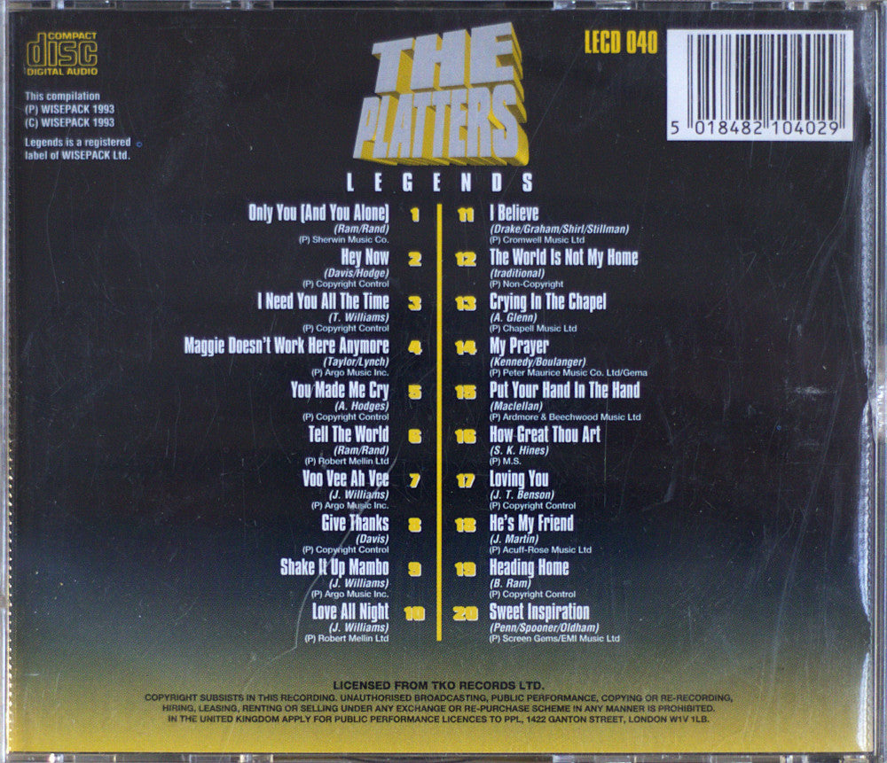 The Platters – Legends CD
