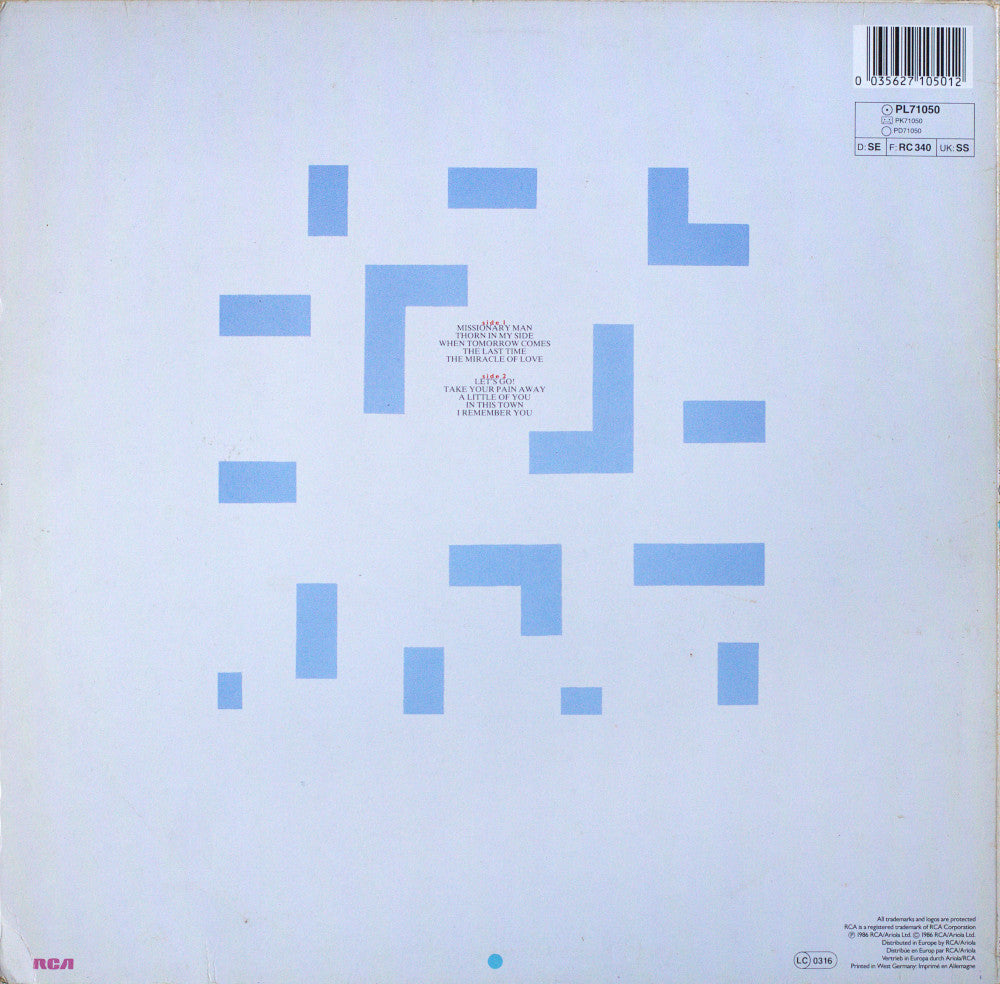 Eurythmics – Revenge Vinyl LP