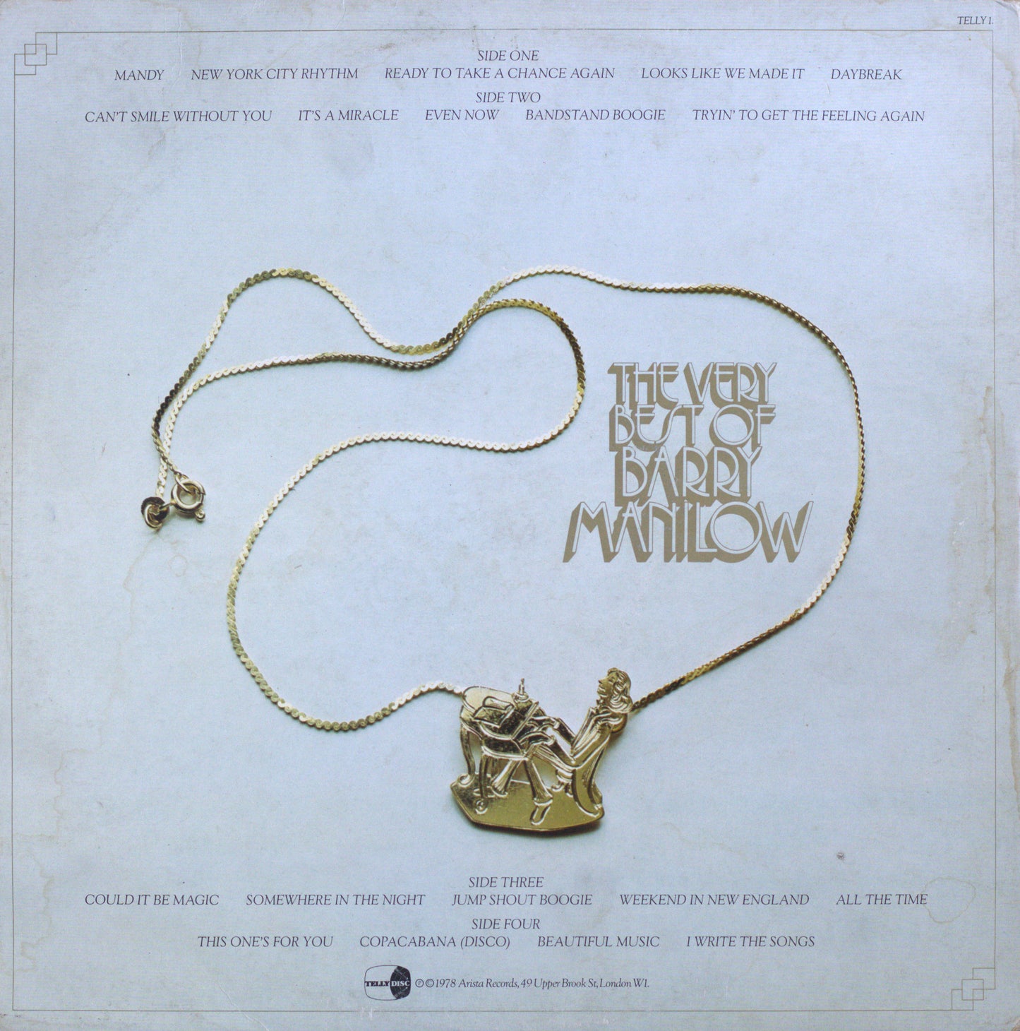 Barry Manilow – The Very Best Of Barry Manilow Vinyl LP
