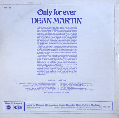 Dean Martin – Only For Еver Vinyl LP