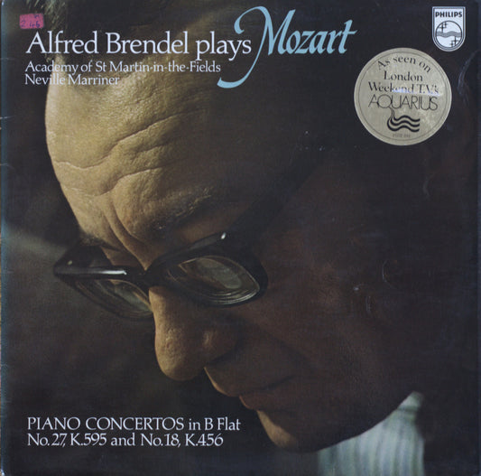 Mozart – Piano Concertos No. 27 K.595 & No. 18 K.456 – Alfred Brendel, Neville Marriner Vinyl LP