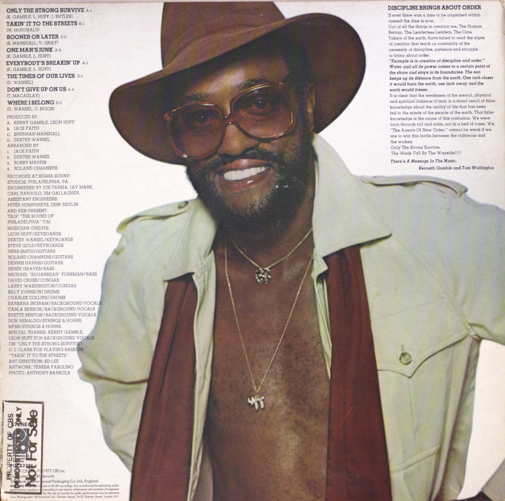 Billy Paul – Only The Strong Survive Vinyl LP