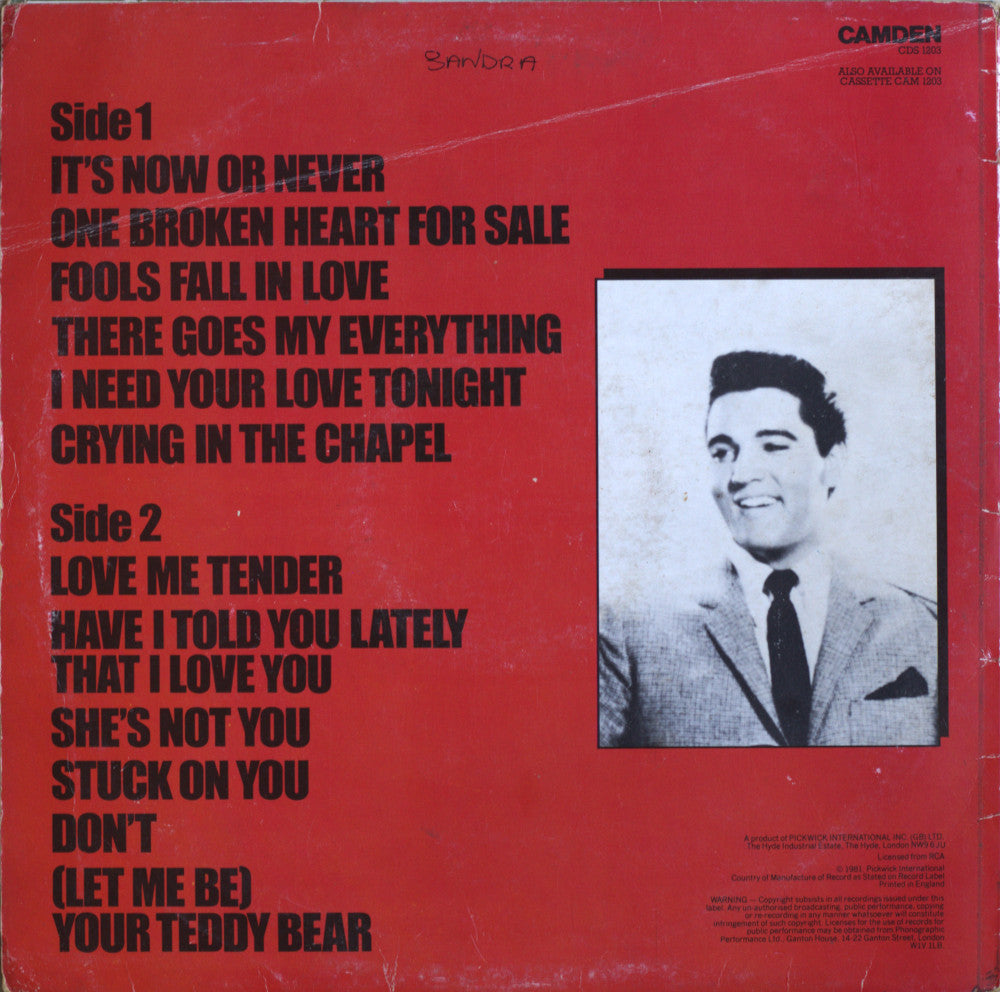 Elvis – It’s Now Or Never Vinyl LP