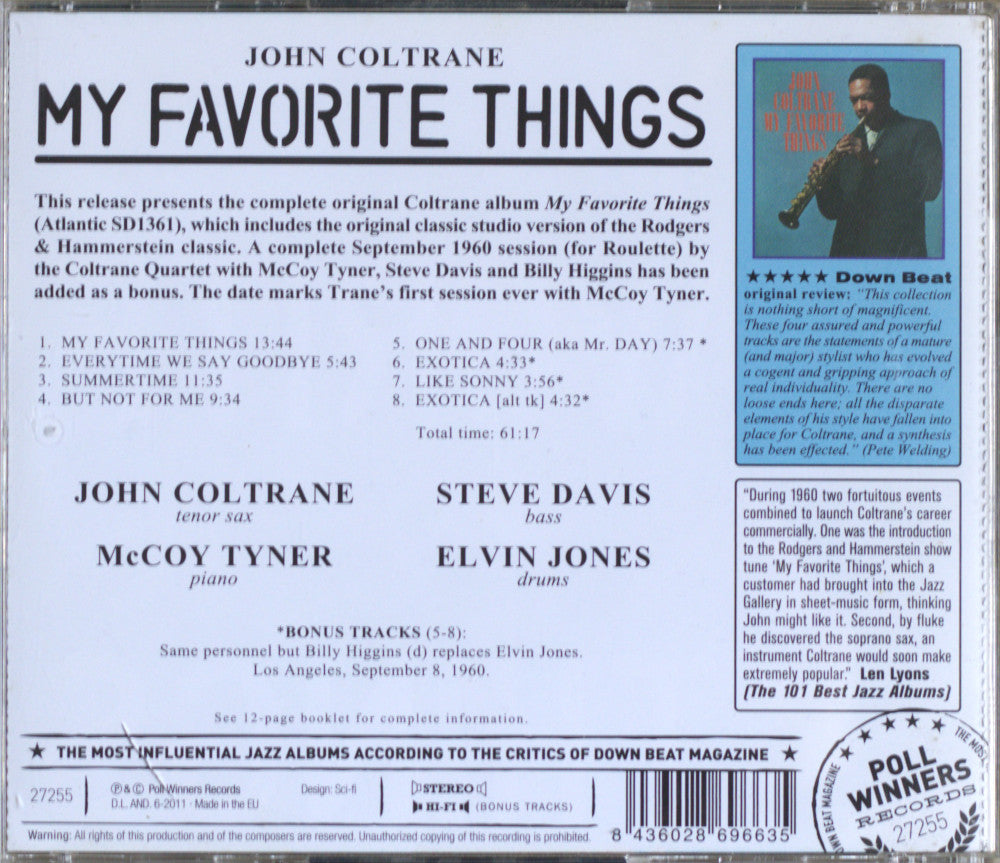 John Coltrane – My Favorite Things Reissue CD