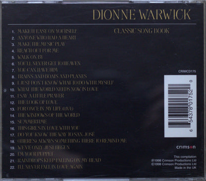 Dionne Warwick – Classic Song Book CD