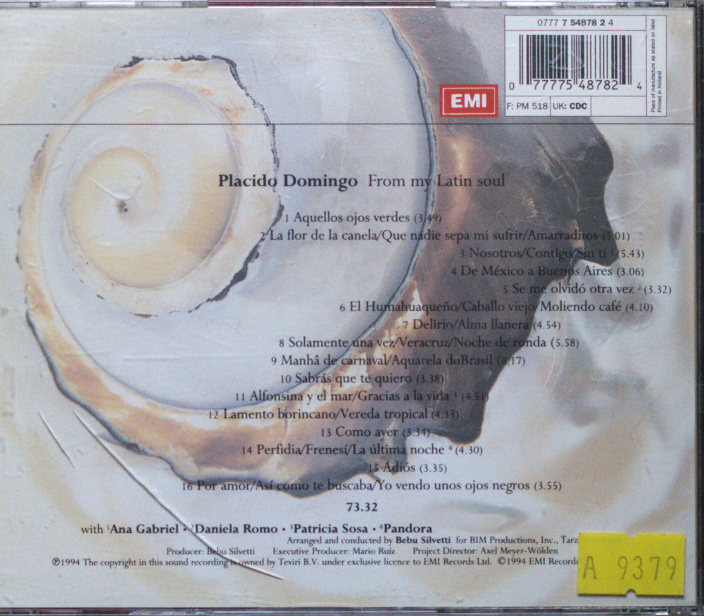 Placido Domingo – From My Latin Soul CD