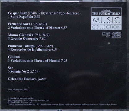 Celedonio Romero – Classical Solo Instruments 2: Guitar CD