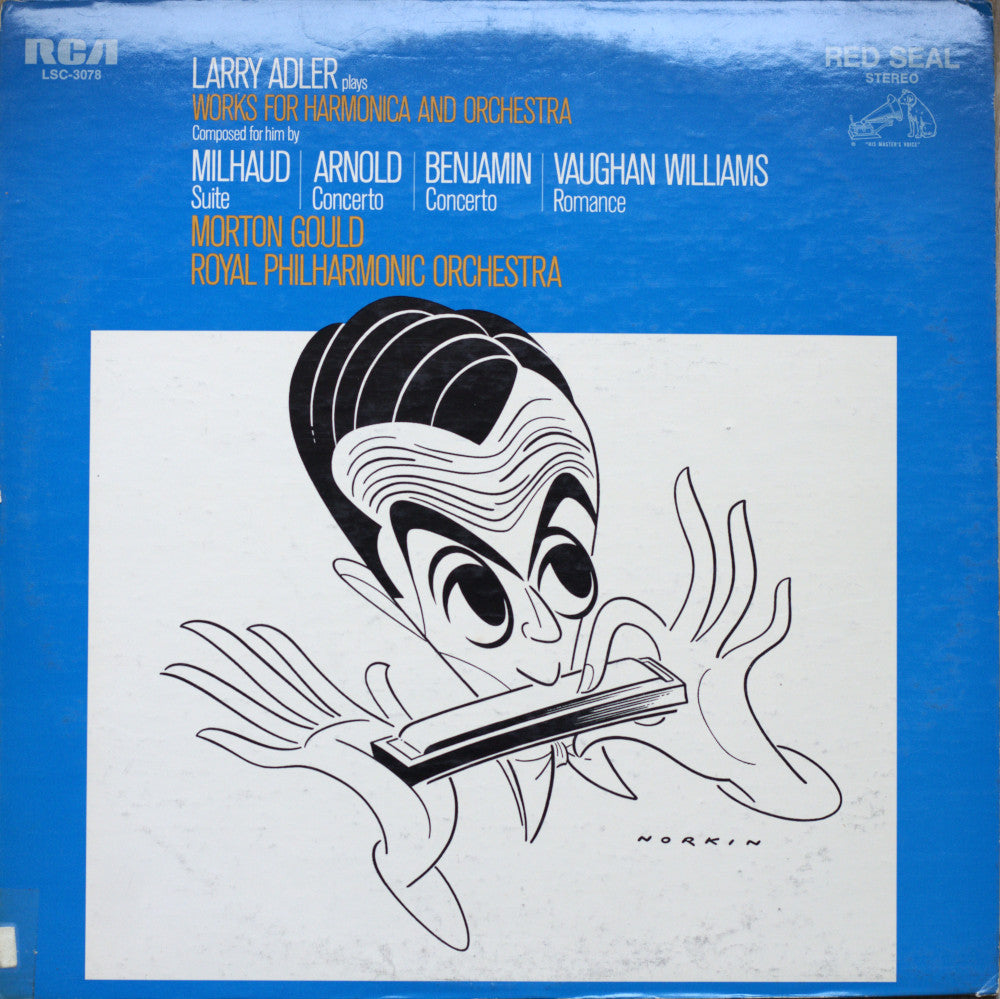 Larry Adler & The Royal Philharmonic Orchestra – Plays Works For Harmonica And Orchestra Vinyl LP