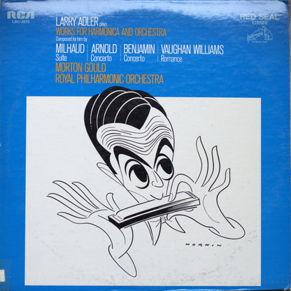 Larry Adler & The Royal Philharmonic Orchestra – Plays Works For Harmonica And Orchestra Vinyl LP