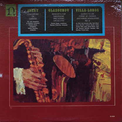 Ibert / Glazounov / Villa-Lobos – Saxophone Classics Vinyl LP