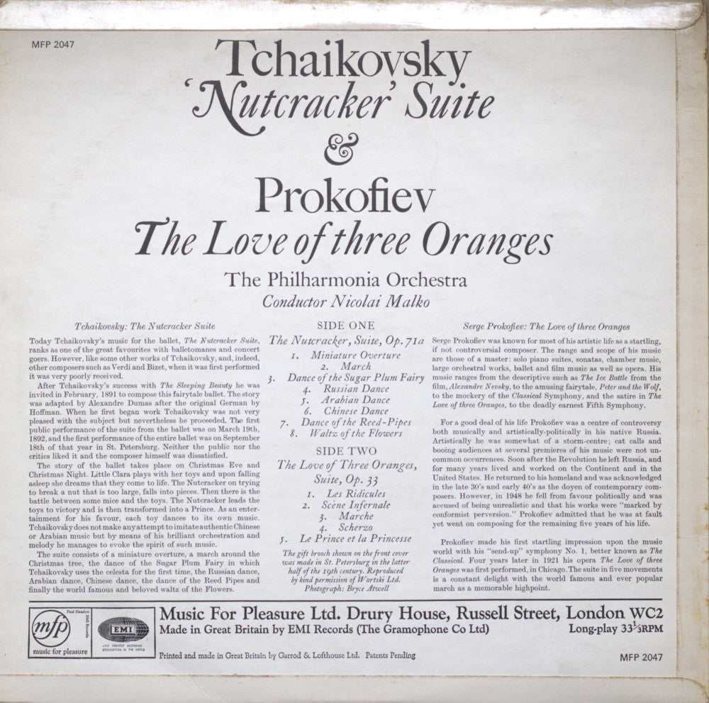Tchaikovsky / Prokofiev – Nutcracker Suite / Love of Three Oranges Vinyl LP
