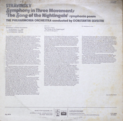 Stravinsky – Song of the Nightingale / Symphony in Three Movements Vinyl LP