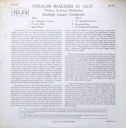 Strauss – Waltzes In Hi-Fi Vinyl LP