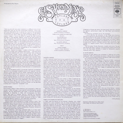 Copland Conducts Copland – El Salón México Vinyl LP