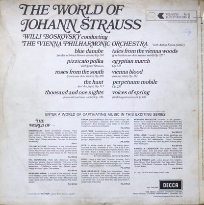 The World Of Johann Strauss – Vienna Philharmonic Vinyl LP